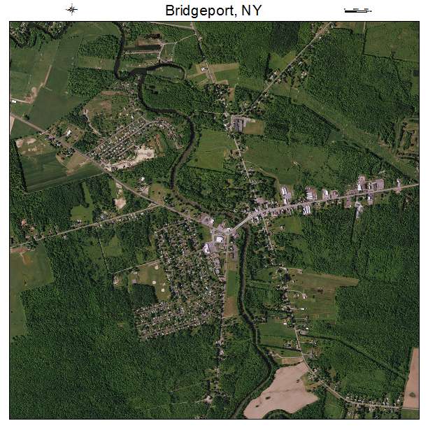 Bridgeport, NY air photo map