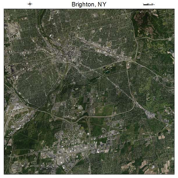 Brighton, NY air photo map