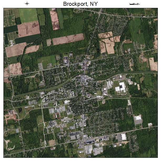 Brockport, NY air photo map