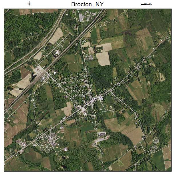 Brocton, NY air photo map