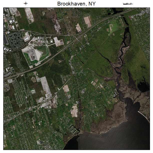Brookhaven, NY air photo map