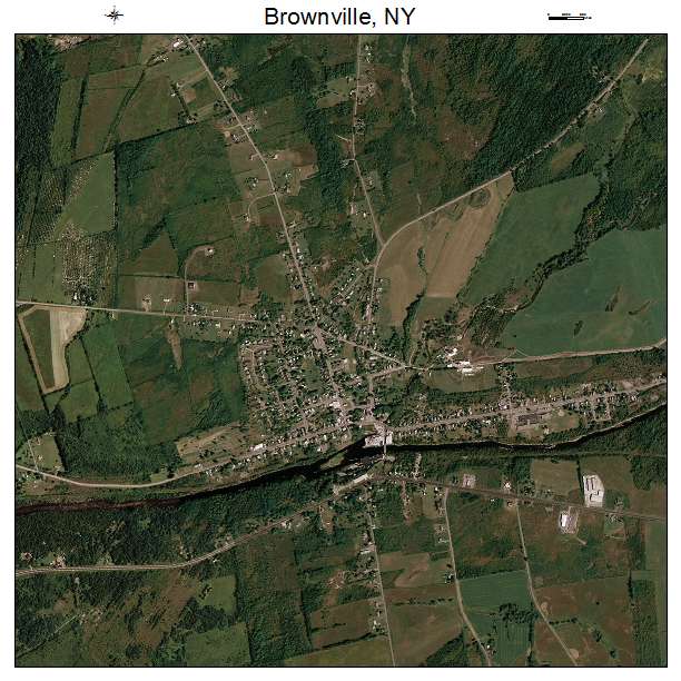 Brownville, NY air photo map