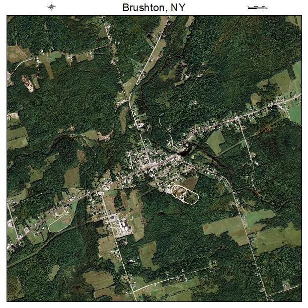 Brushton, NY air photo map
