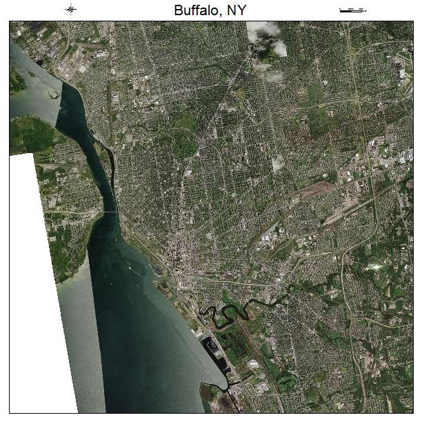 Buffalo, NY air photo map