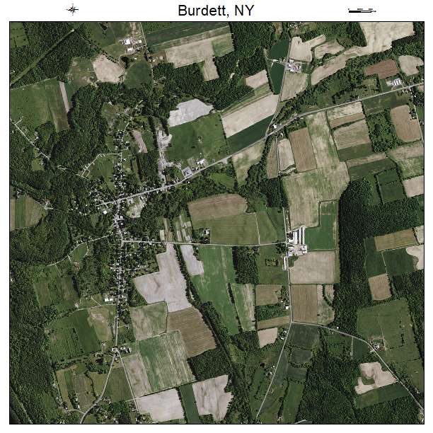 Burdett, NY air photo map