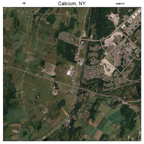 Calcium, NY air photo map