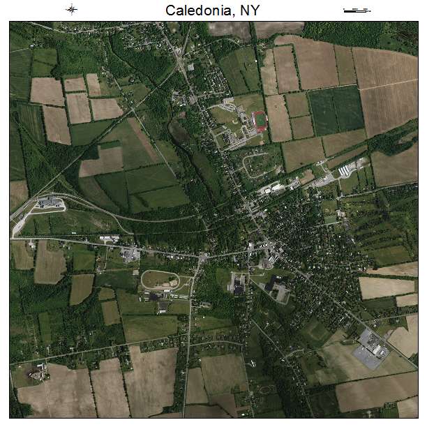 Caledonia, NY air photo map