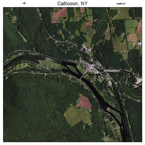 Callicoon, NY air photo map