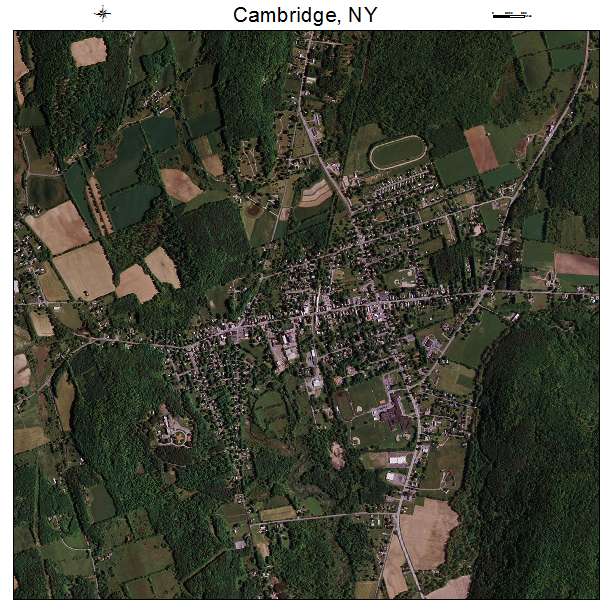 Cambridge, NY air photo map