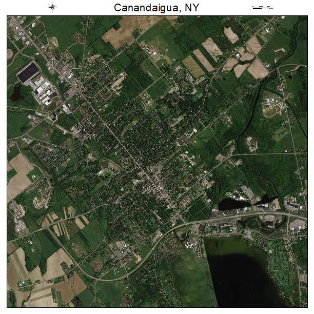 Canandaigua, NY air photo map