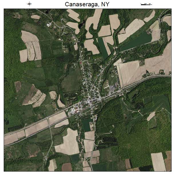 Canaseraga, NY air photo map