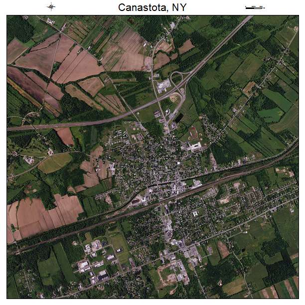 Canastota, NY air photo map