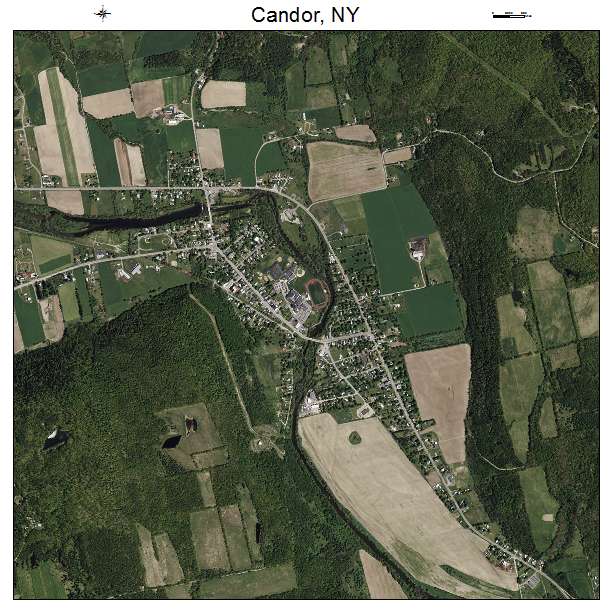 Candor, NY air photo map