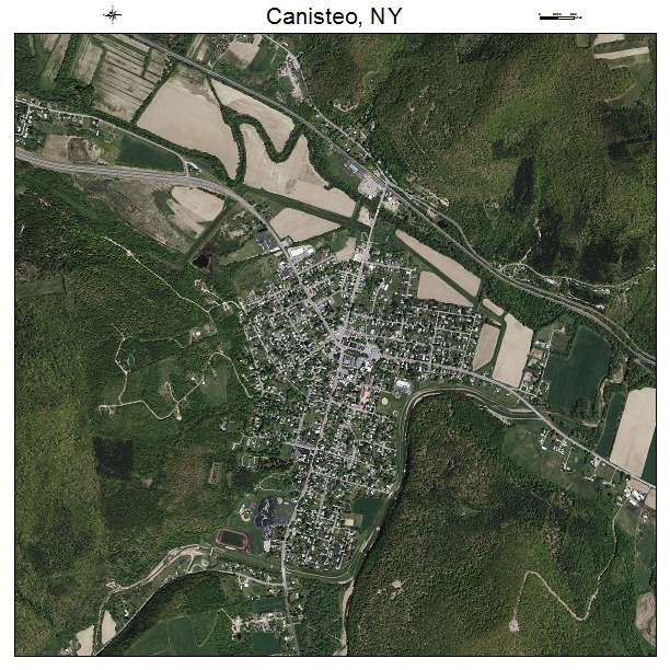 Canisteo, NY air photo map