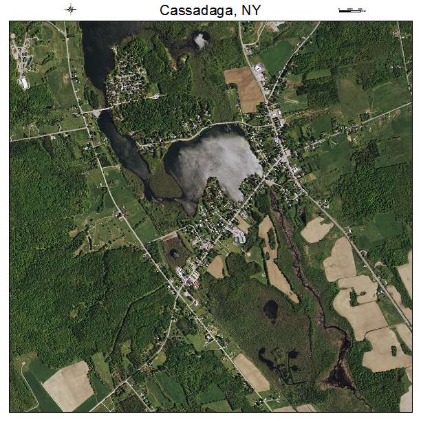 Cassadaga, NY air photo map