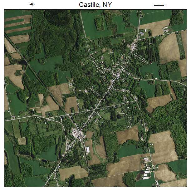 Castile, NY air photo map