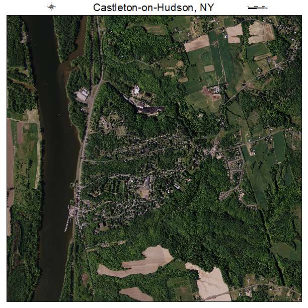 Castleton on Hudson, NY air photo map