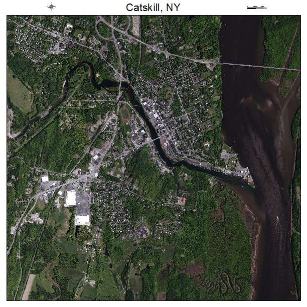 Catskill, NY air photo map