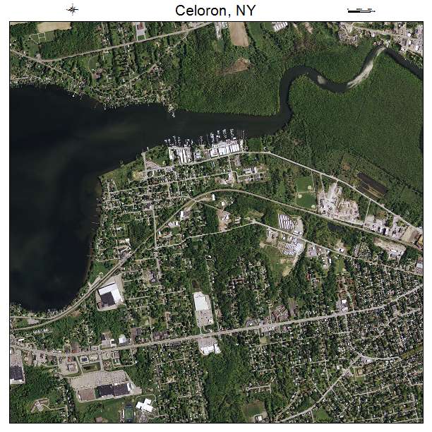 Celoron, NY air photo map