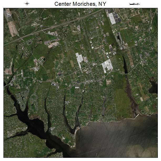 Center Moriches, NY air photo map