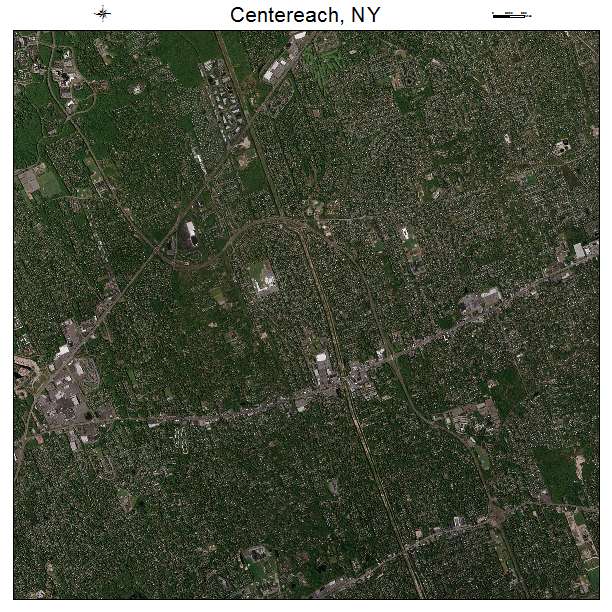 Centereach, NY air photo map