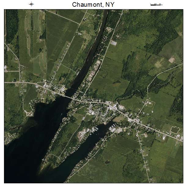 Chaumont, NY air photo map