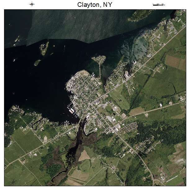 Clayton, NY air photo map