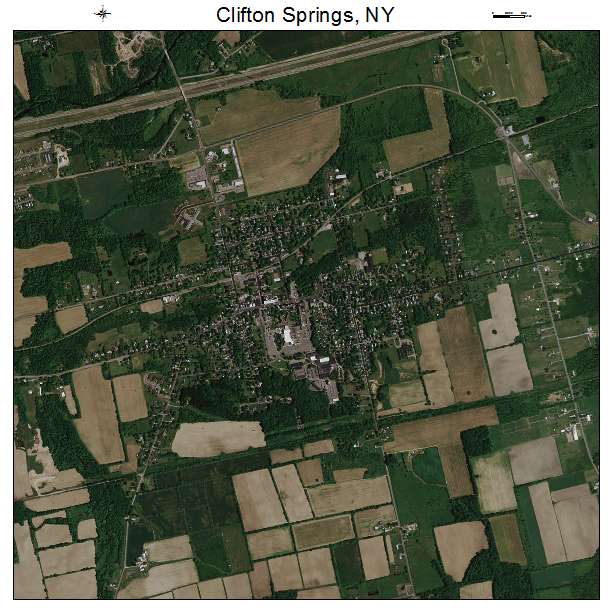 Clifton Springs, NY air photo map