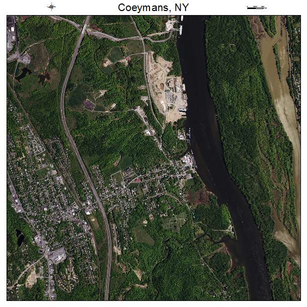 Coeymans, NY air photo map