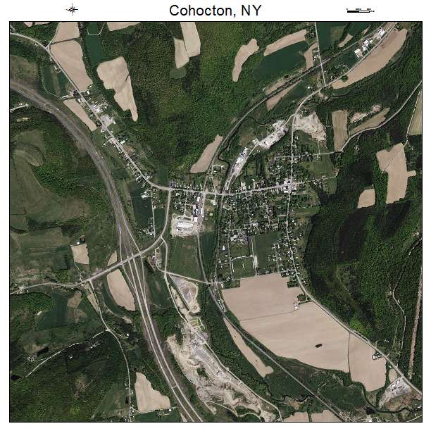 Cohocton, NY air photo map