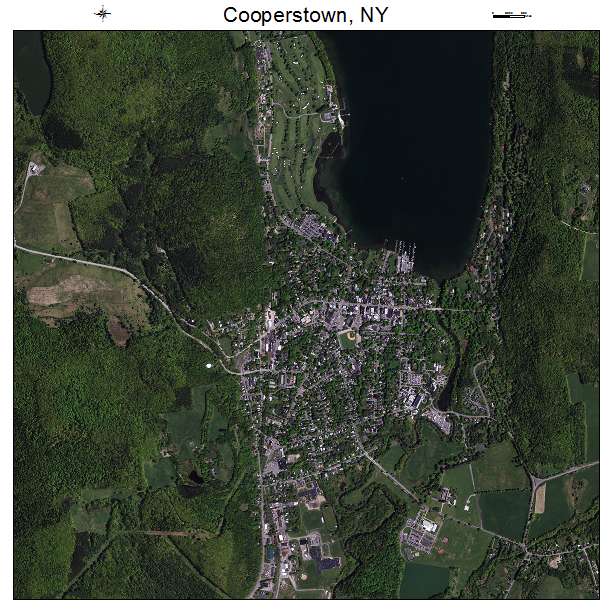 Cooperstown, NY air photo map