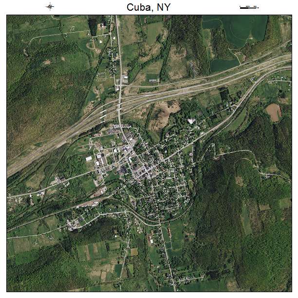 Cuba, NY air photo map