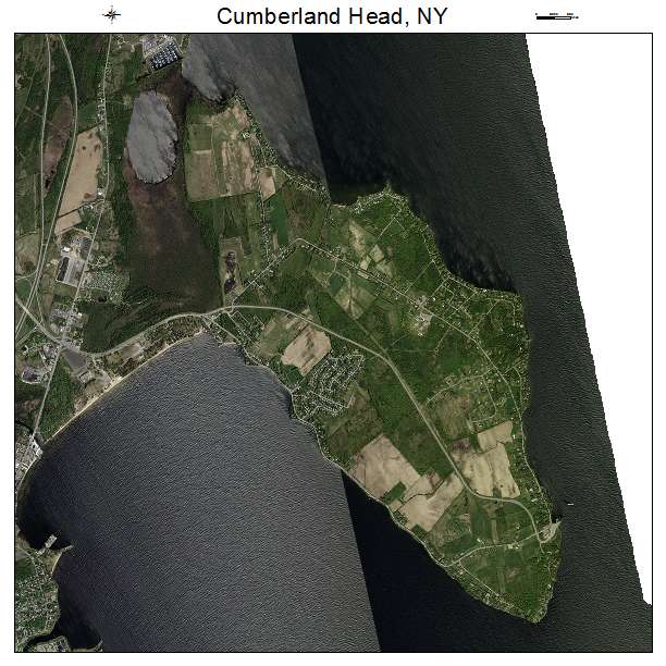 Cumberland Head, NY air photo map