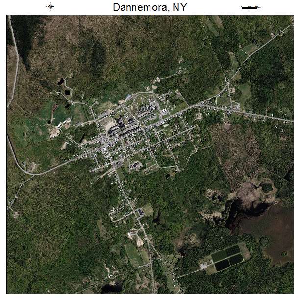 Dannemora, NY air photo map
