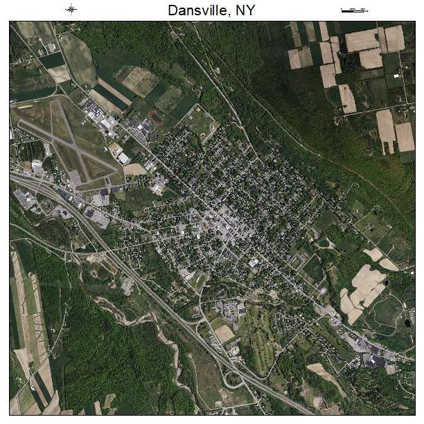 Dansville, NY air photo map