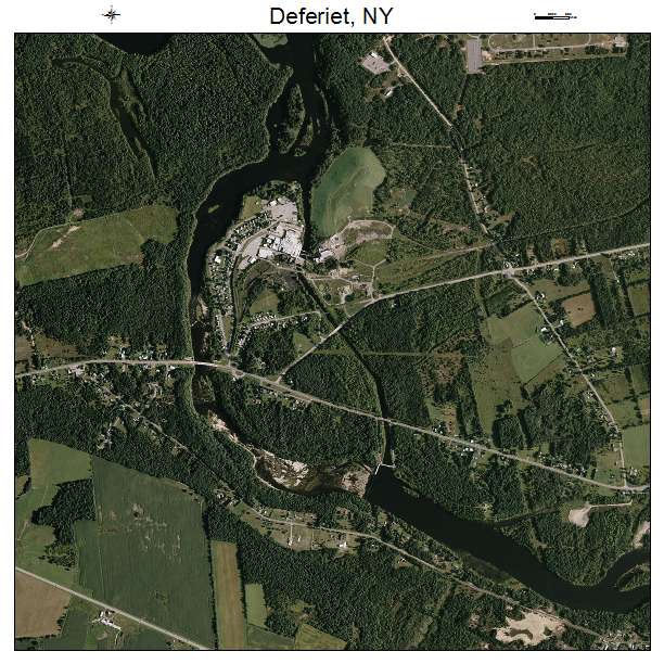 Deferiet, NY air photo map