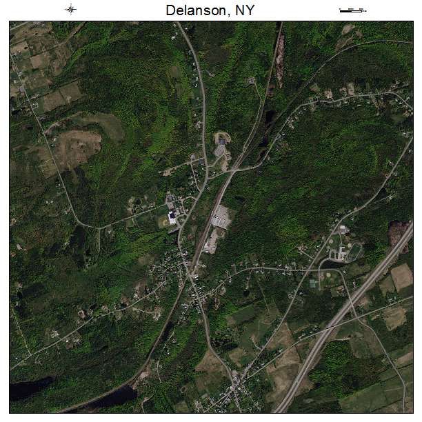 Delanson, NY air photo map