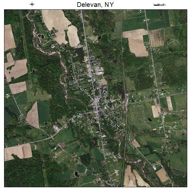 Delevan, NY air photo map