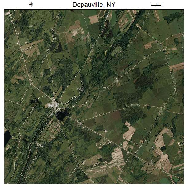 Depauville, NY air photo map