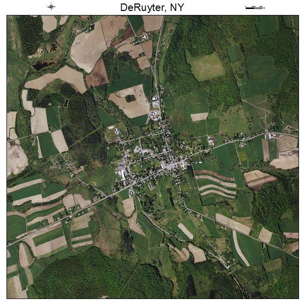 DeRuyter, NY air photo map