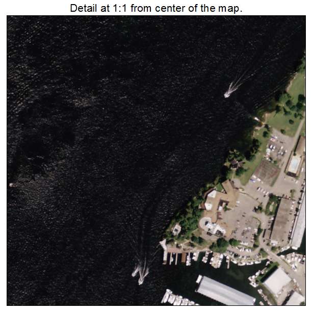 Alexandria Bay, New York aerial imagery detail