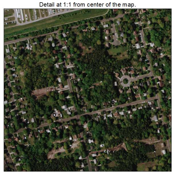 Baywood, New York aerial imagery detail