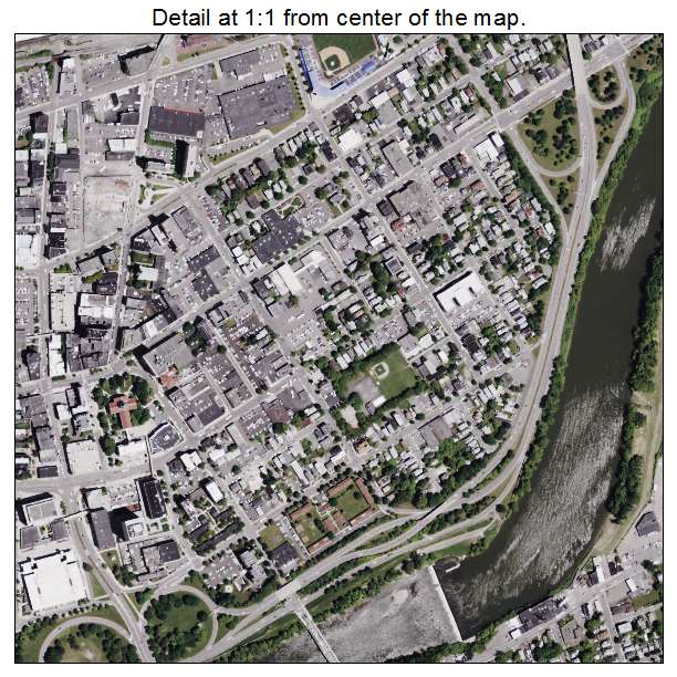 Binghamton, New York aerial imagery detail