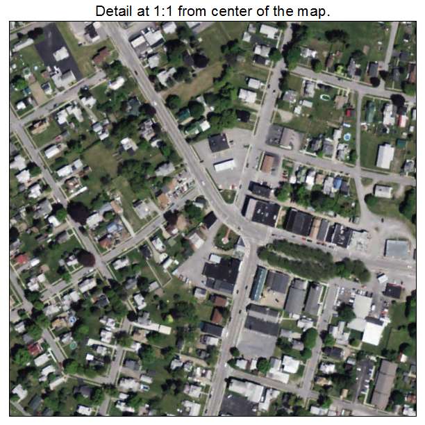Canisteo, New York aerial imagery detail