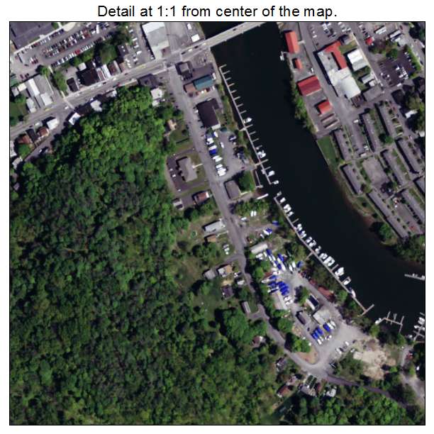 Catskill, New York aerial imagery detail