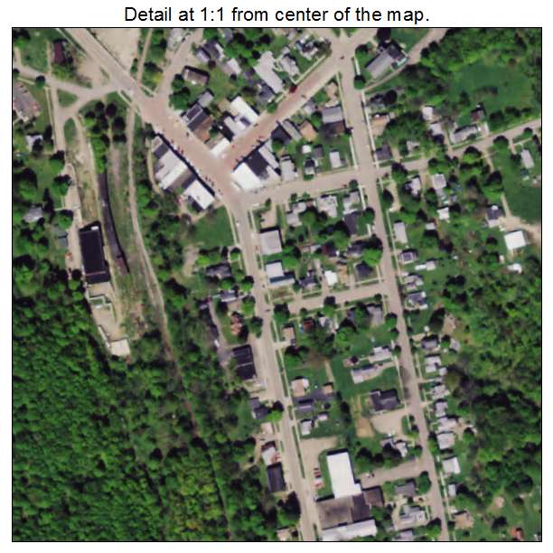 Cattaraugus, New York aerial imagery detail