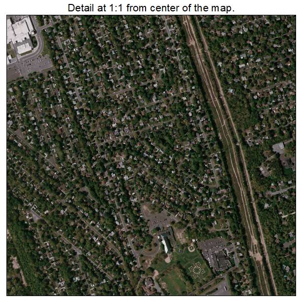 Centereach, New York aerial imagery detail
