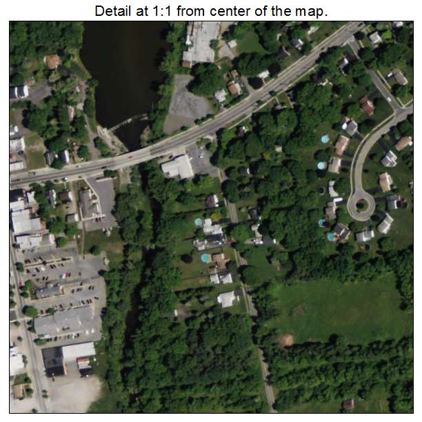 Churchville, New York aerial imagery detail
