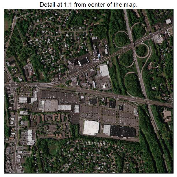 Commack, New York aerial imagery detail