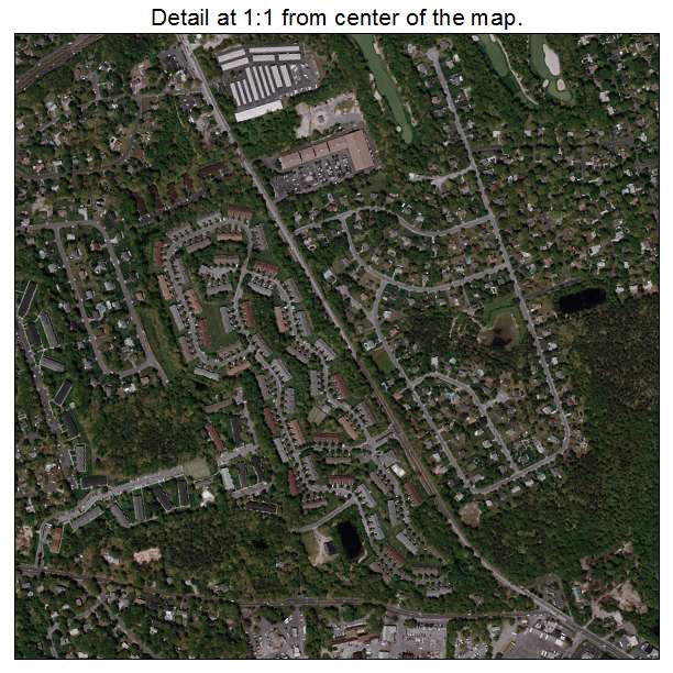 Coram, New York aerial imagery detail